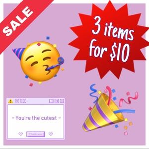 Three items for $10 🥳